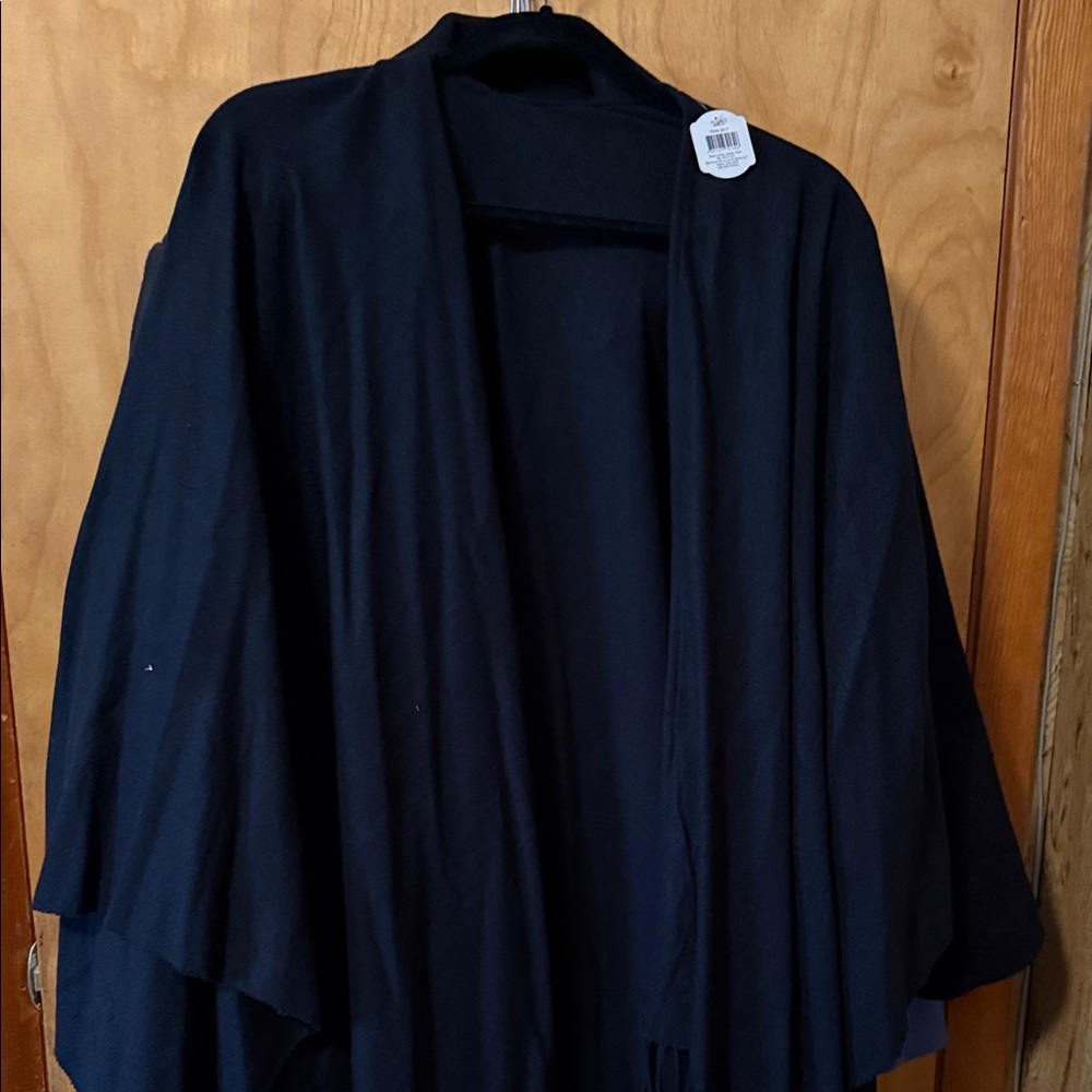 Elegant Black Women's Poncho